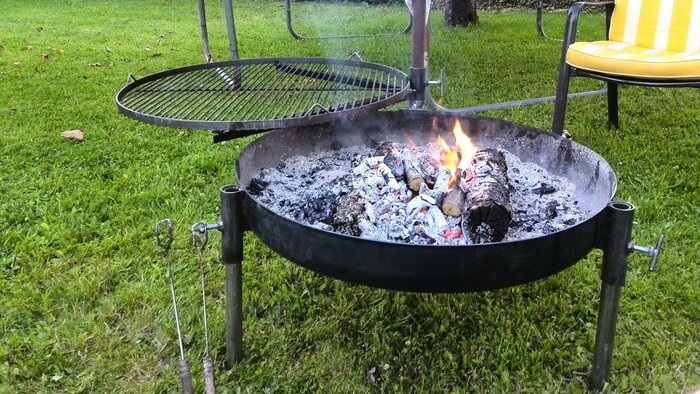 Griller im Garten