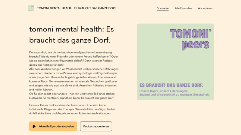 Screenshot Podcast "Es braucht das ganze Dorf"