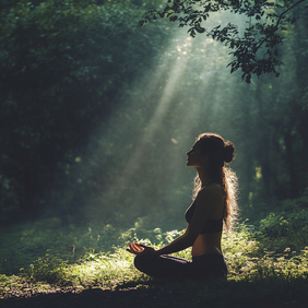 meditierende junge Frau - Foto: Pixabay
